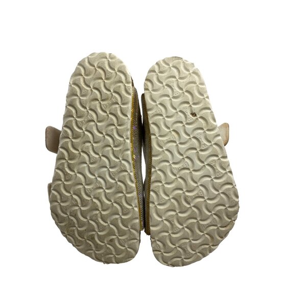 Birkenstock Kids Silver Holographic Arizona Double-Buckle Sandals Size 26 US 8 - Picture 3 of 9